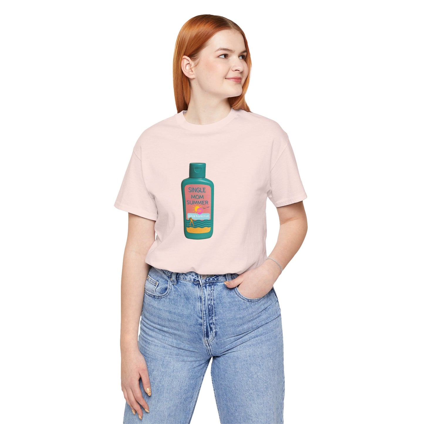 Single Mom Summer T'Shirt - Sunscreen For the Protective Parent