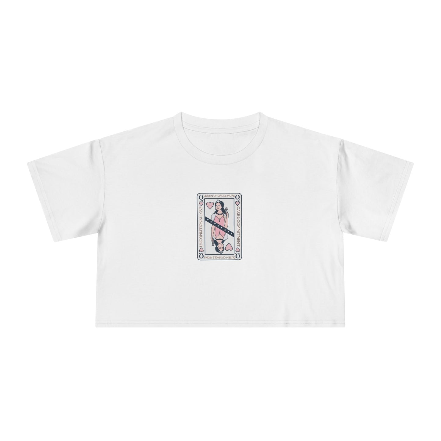 Single Mom's are Queens Cropped T'shirt