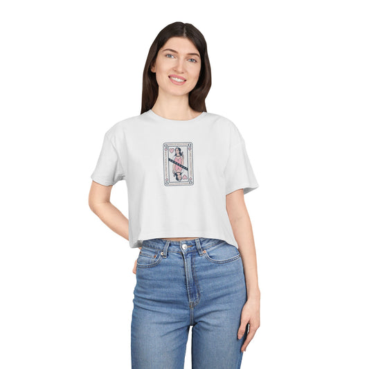 Single Mom's are Queens Cropped T'shirt