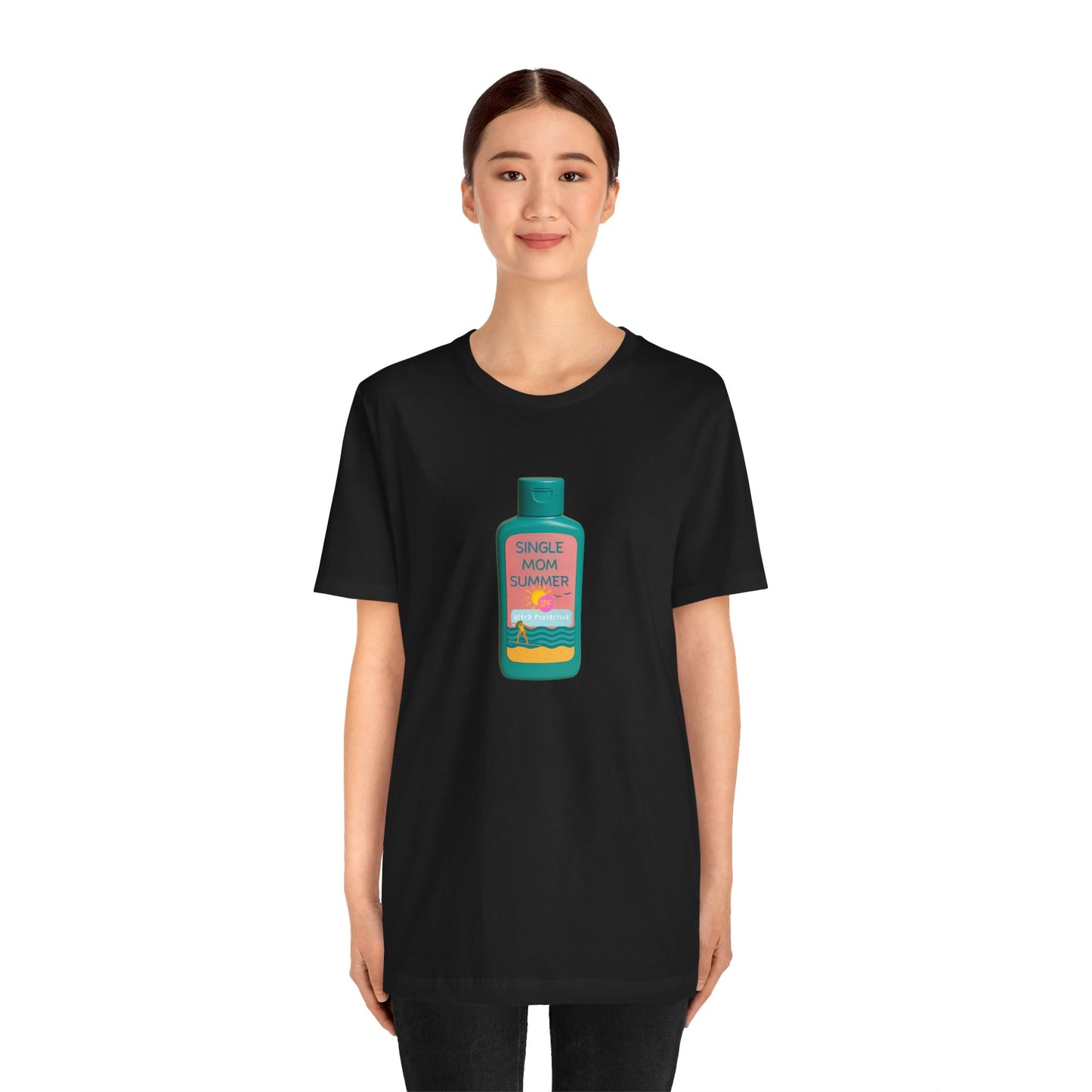 Single Mom Summer T'Shirt - Sunscreen For the Protective Parent