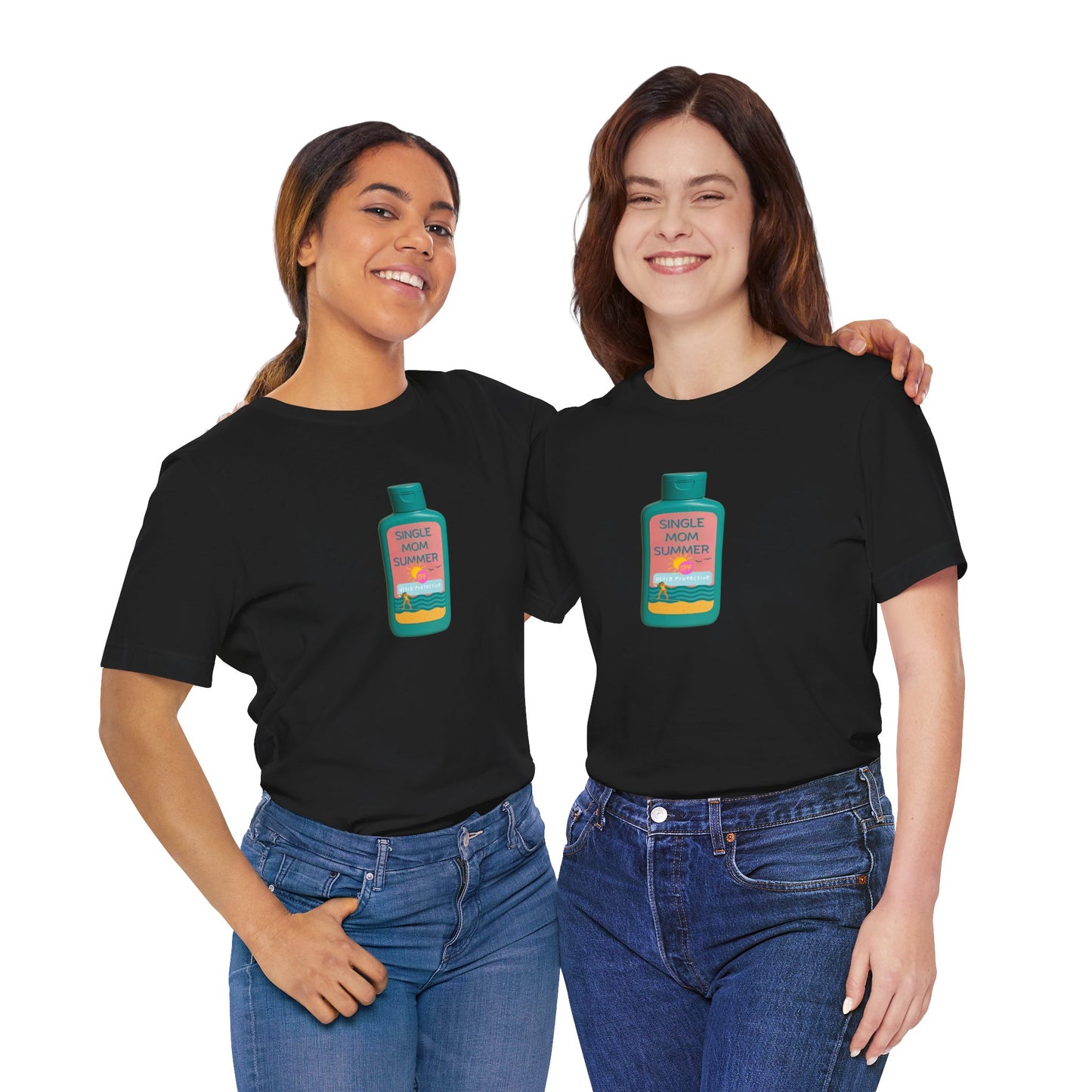 Single Mom Summer T'Shirt - Sunscreen For the Protective Parent