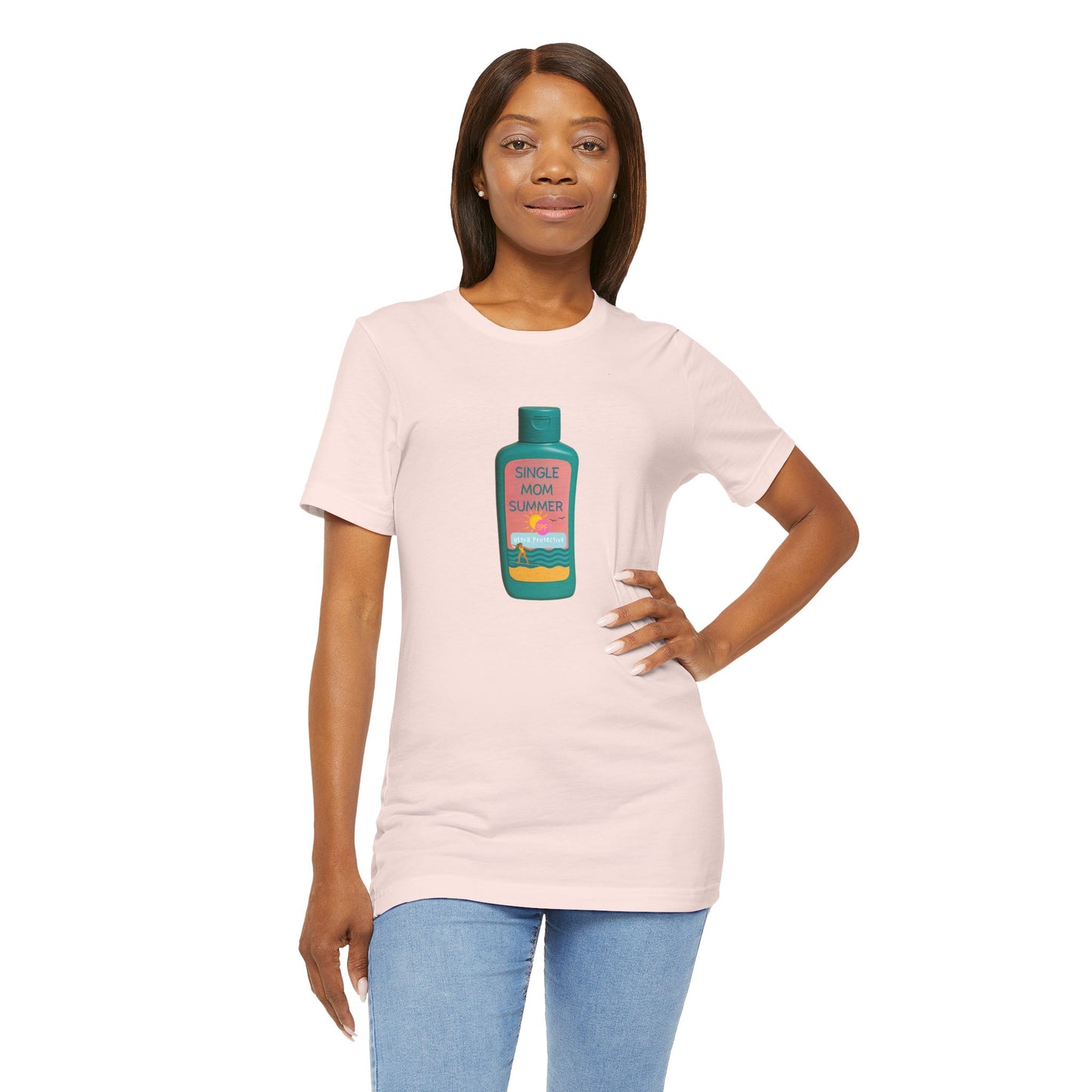Single Mom Summer T'Shirt - Sunscreen For the Protective Parent